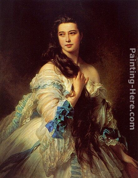 Madame Barbe de Rimsky-Korsakov painting - Franz Xavier Winterhalter Madame Barbe de Rimsky-Korsakov art painting